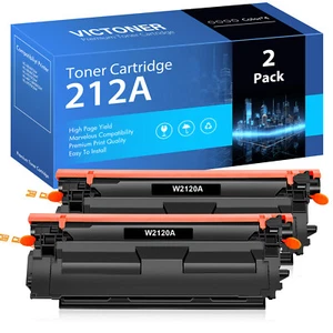 Tóner 2PK W2120A compatible con HP 212A Color LaserJet M554dn M578dn CON CHIP - Imagen 1 de 1