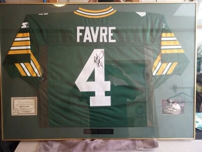 Brett Favre Framed Autograph Starter Jersey - Image 1 of 4
