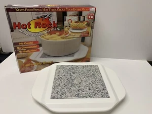 Hot Rock mikrowellengeeignete Kochplatte Granit Mitte Hält Speisen heiß wie im Fernsehen gesehen - Bild 1 von 5