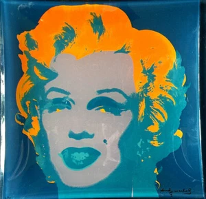 Andy Warhol Rosenthal Marilyn Glass Plate 30x30, Limited Edition Box, Super Gift - Picture 1 of 7