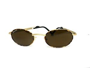 CUSTOM Sunglasses Men Made IN Italy Ages 90 Vintage Metal Woman Brown