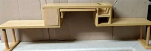 2 Tier Wood Rack Multi-use Coffee Center Message Office Kitchen Crafts 101079RKB - Picture 1 of 6