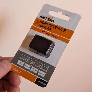 HDMI Extender Cables Joiner (Female   Female) *SEALED* quality, branded ANTSIG - Picture 1 of 4