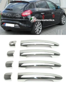 8pcs Chrome Steel Adhesive Door Handle Cover for Fiat Bravo 2007-2016 - Picture 1 of 4