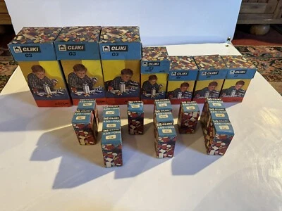 Vintage Meccano Product CLIKI C1, 2, 3, Building Block Sets w/ add-on Sets RARE - Image 1 of 4