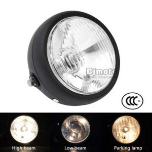 Motorcycle 6.5" LED Headlight Hi/Lo Beam Amber Stop Light For Cafe Racer Bobber - Bild 1 von 12