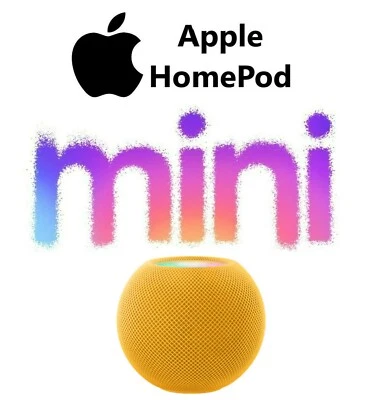 Caja Altavoz Apple HomePod Mini Amarillo MJ2E3 Home Pod Siri - Imagen 1 de 3
