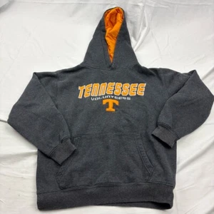 Youth Medium Colosseum Hoodie UT Tennessee Volunteers VOLS Logo Dark Gray Orange - Picture 1 of 8