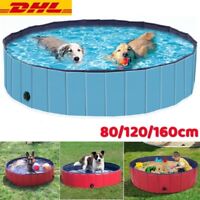 Hundepool Hunde Swimmingpool Schwimmbecken Planschbecken Faltbar Ø80//100//120cm