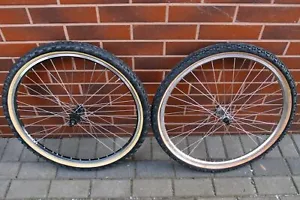 bike wheels MTB Vision Alloy 6063 by Rody /Laser 40 Shimano FH-RM30 Tioga Psycho - Picture 1 of 12