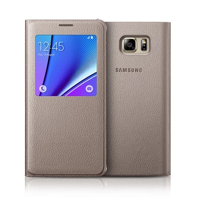 Genuine Samsung Galaxy Note 5 Slim S View Flip Cover Phone Case Skin Original - Image 1 of 4