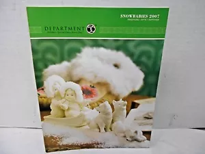 Catálogo de bebés de nieve Department 56 2007 guía de precios tradiciones regalos pastizales - Imagen 1 de 5