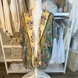 Angie Damen Gr. Kleiner Kimono, Ruana, Boho, Bohemian, Fun, Urlaub #3722 - Bild 1 von 6