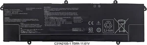 70Wh 11,61V Akku für Asus VivoBook 16X K3605VU K3605V K3605 K6502VJ K3605Z - Bild 1 von 8