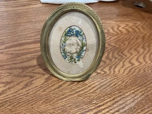 Antique Framed Portrait, Brass Frame  - Picture 1 of 5
