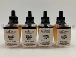 Bath & Body Works Caramel Pumpkin Swirl Wallflower Fragrance Bulbs S/4 #3006B - Picture 1 of 1