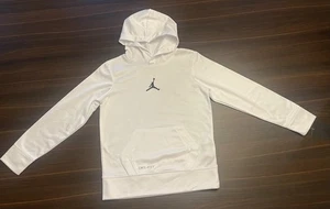 Nike JORDAN Youth Boys Size SMALL (8-10) Hoodie Sweatshirt WHITE NEW w/ Tags - Picture 1 of 8