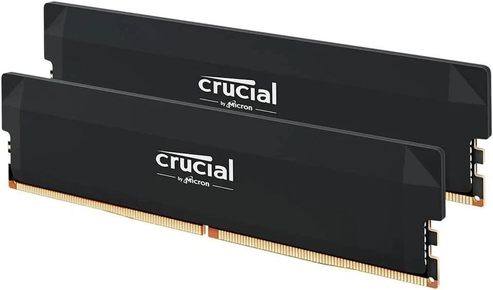 Crucial Pro DDR5 RAM 32GB Kit (2x16GB) 6000MT/s CL36 Overclocking Gaming Memory - Image 1 of 4