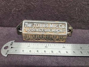 Vintage Tubbs MFG Co. Letterpress Printing Type Drawer Replacement Handle Mich. - Picture 1 of 6