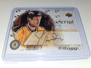 2003-04 Upper Deck Trilogy - Script Two- Joe Thornton #S2-JT (AU) On Card Auto  - Picture 1 of 7