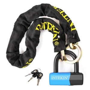 3.1FT Heavy Duty Chain Lock - 10mm/0.42inch Thick Bike Chain with 16mm/0.64in... - Picture 1 of 7