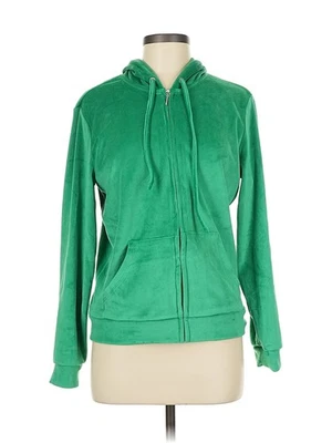 Sudadera con capucha verde con cremallera para mujer NY&C M Foto 1 de 4