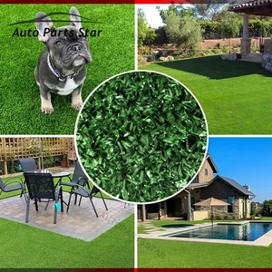 6ft x 8ft Green Artificial Grass Rug Grass Carpet Rug Synthetic Turf Thick Lawn - Picture 1 of 8