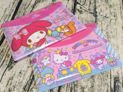 My Melody Hello Kitty Memo Note Message Letter Paper Cute Gift Sanrio 45TH Pink - Image 1 of 4
