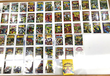 1984 MARVEL COMICS MARVEL SUPERHEROES FIRST ISSUE COVERS TRADING CARD SET (60)
