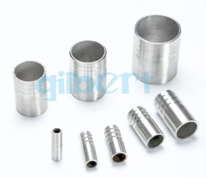 Ajuste de tubo O/D 6 mm a 108 mm manguera púas 304 tubo de soldadura sanitaria acero inoxidable accesorio de tubería - Imagen 1 de 30