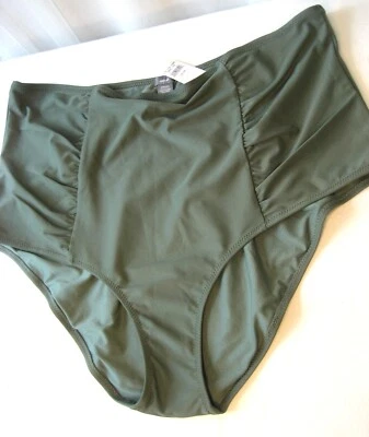 Aerie American Eagle Swim Pants XXL High Rise NWT, Unused Green - Imagem 1 de 4