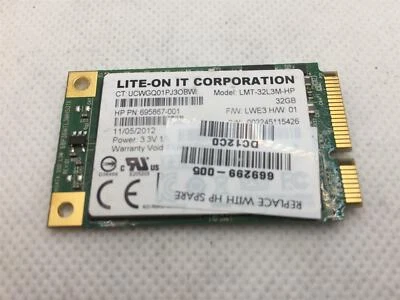 32GB Msata SSD Lite-On LMT-32L3M-HP 695867-001, Gebraucht, Getestet - Bild 1 von 2