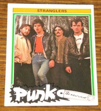 THE STRANGLERS PUNK NEW WAVE DUTCH MONTY TRADING BUBBLE GUM CARDS 1977 