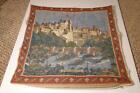 Vintage Carcassonne Medieval Fortress Tapestry Pillow Cover