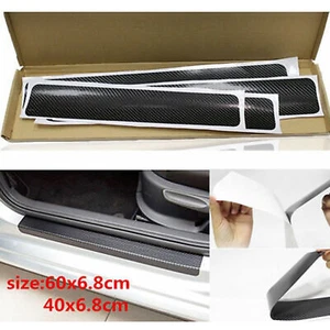Protector escalonado de umbral raspado puerta de automóvil y fibra de carbono para DODGE - Imagen 1 de 11