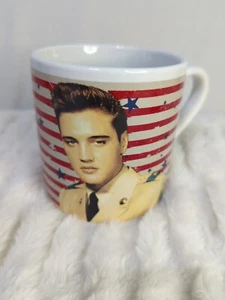 Elvis Signature Product Lg. 16oz Coffee Mug Cup Stars Stripes ELVIS PRESLEY 2017 - Picture 1 of 5