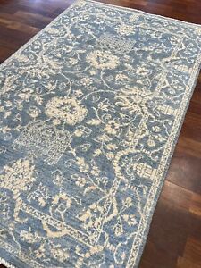 3x5 New Modern Transitional Hand knotted Gray wool area rug