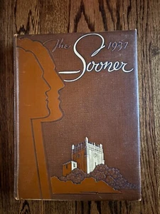 EXCELLENT + PLUS 1937 University of Oklahoma Sooner Yearbook OU #A WALTER EMERY - Picture 1 of 6
