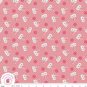 Riley Blake BASIN FEEDSACKS 12281P Pink Floral Quilt Fabric 30's Reproduction - Picture 1 of 4