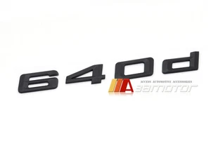 Emblema de maletero negro mate letra 640d se adapta a BMW E63 E64 F06 F12 F13 Serie 6 - Imagen 1 de 1