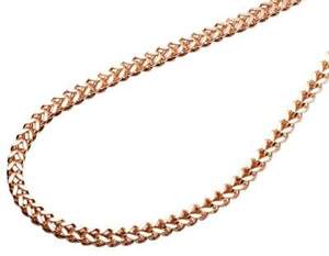 Mens Real 10K Rose Gold 4MM Hollow Franco Box Link Chain Necklace 22-30 Inches