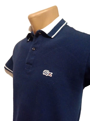Polo Lacoste azul niño. Talla 16 Y. Foto 1 de 4