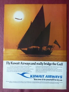 4/1981 PUB AIRLINE KUWAIT AIRWAYS ORIGINAL ANZEIGE - Bild 1 von 1