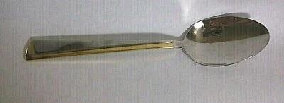 Retroneu Concept gold accent stainless oval soup spoon - Image 1 of 4