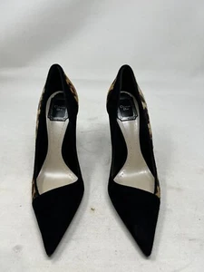 BRAND NEW Christian DIOR Leopard Print Heels Pointy Toe Size 7 Womens (z6) - Picture 1 of 7