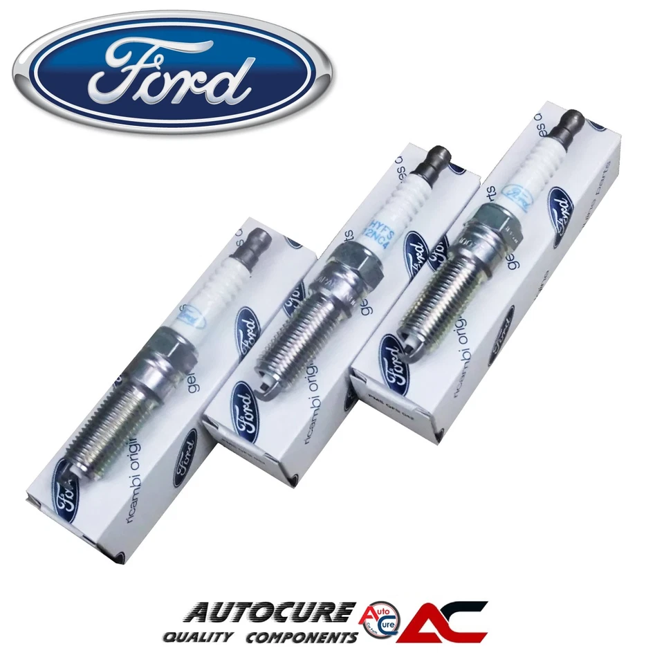 FOR FORD FIESTA 1.1 ZETEC MK8 2017 ONWARDS 3x GENUINE DEALER OE FORD SPARK PLUGS - Image 1 of 1