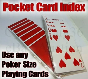 Carte da Gioco Tasca Index Mentalismo Predizione Ultimate Magia Trucco Like Dex - Picture 1 of 4