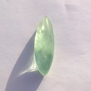 Stunning green aquamarine cabochon gemstone marquise shape 35.50 carat - Picture 1 of 5