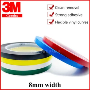 3M 471 premium perfomance strong vinyl tape bundle set for Decoration 8mm width - Picture 1 of 18