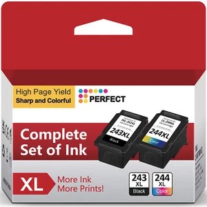 PG-243XL CL-244XL Ink Cartridge For Canon PIXMA MG2920 MG2922 MG2924 MX492 Print - Picture 1 of 10